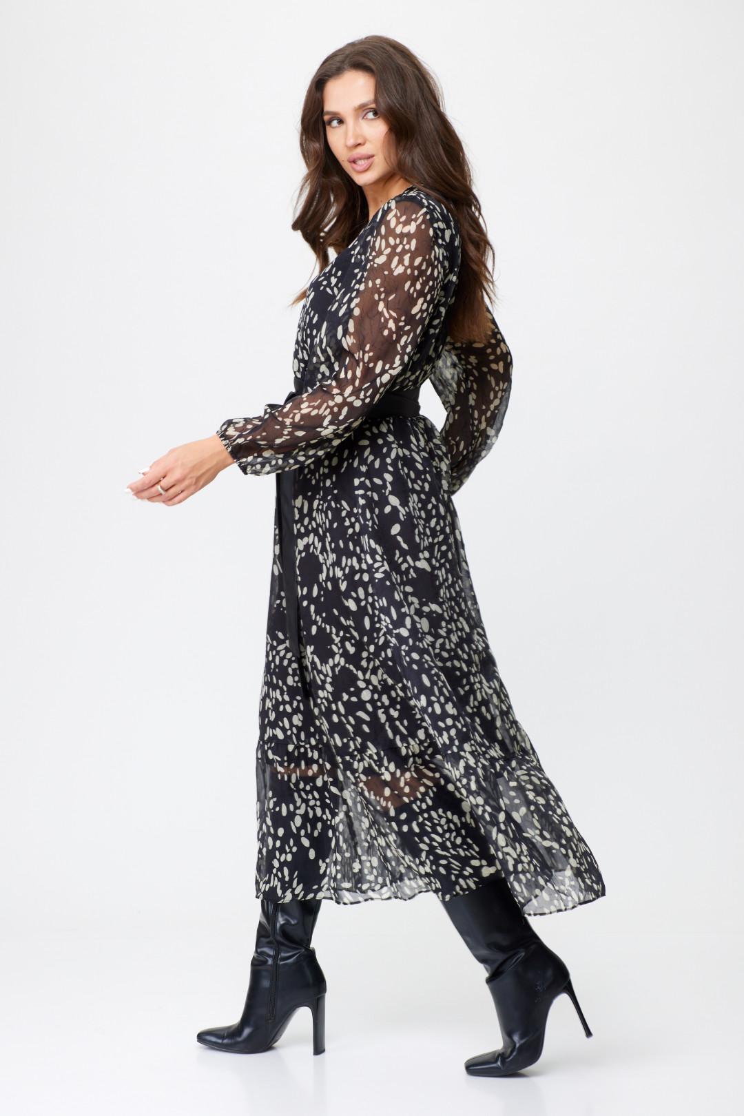 Платье Abbi style 1023 графит